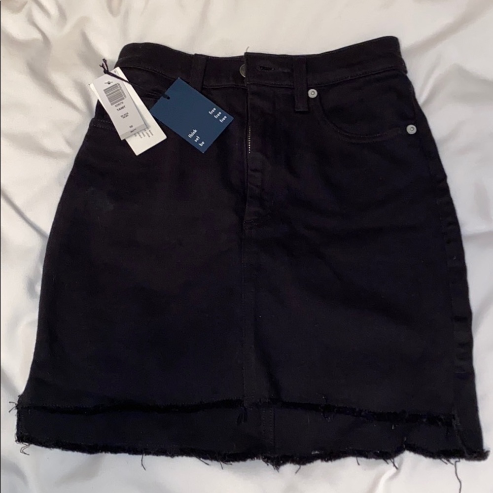 Wilfred Free Denim Mini Skirt
